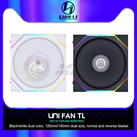 Lian Li TL120 TL140 Uni Fan Forward/Reverse Computer Case Fan, Water Cooling Cooler Support L-Connec