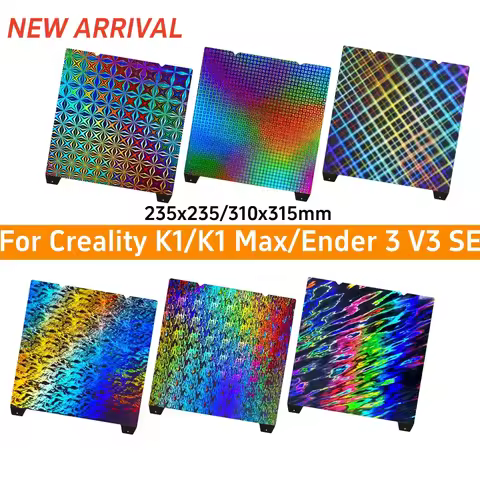 For Creality K1C/ K1/ K1 MAX /Ender3 V3 KE/ 310X315mm PEI Build Plate 235X235mm For Ender 3 V3 Se /E