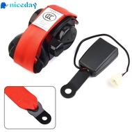 [NICEDAY]Retractable Car Seat Safety Belt Diagonal Strap 3-Point  3200mm Long