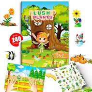 YY .Kids DIY Plant Sticker Book/Plant-Themed Kids Sticker Book with 240pcs Sticker