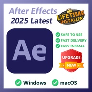 AE After Effects 2025 Windows 10 11 macOS 10-26 Latest Version Lifetime Use Fast Delivery