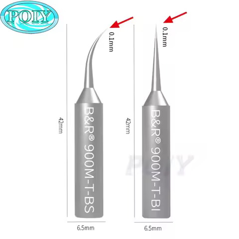0.1mm Ultra Thin Soldering Iron Tips 900M-T-BI/BS Solder Joint Long Life High-speed Heat Transfer So