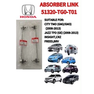 FRONT ABSORBER LINK HONDA CITY TMO (2008-2013),JAZZ TFO (2008-2013),INSIGHT,FREED,CRZ,BRV (51320-TG0