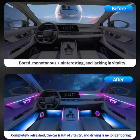 For Chery Jaecoo J7 J8 2023-2025 256 Color RGB Symphony Car Ambient Light Interior Acrylic Guide LED