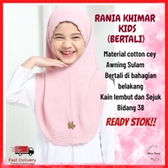 Tudung Sarung Scarf Budak Bawal  perempuan Corak Sekolah  instant Lazy Cotton Murah