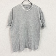 Calvin Klein Jeans短袖 V 領 T 卹，灰色，M 碼，古著。