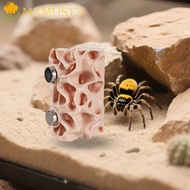 MXMUSTY Jumping Spider Habitat, Ventilated Structure Climbing Tunnel Magnetic Reptile Shelter, Explo