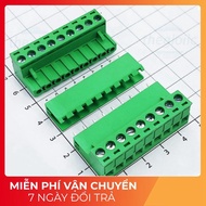 [2 Pieces]- KF-5.08-9-V Terminal Block Plug-in Solder PCB 9 Pins Straight 5.08mm 300V 15A Tech Compo