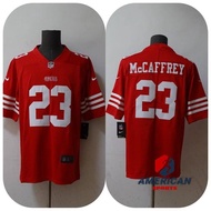 Men's San Francisco 49ers Christian McCaffrey Jersey NFL Red Limited Football American Jersey