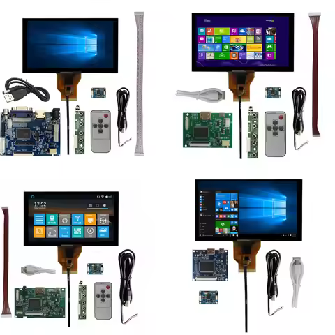6.5 Inch LCD Screen Display 800x480 HDMI Monitor Driver Board Capacitive Touch Screen for Raspberry 