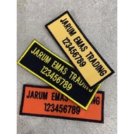 NAMETAG SULAM SEKOLAH 2 BARIS