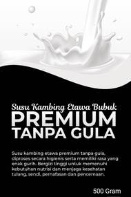 Susu Kambing Etawa Non gula Susu Kambing 1kg & Krim Bubuk ETAWAKU Platinum -500 gram