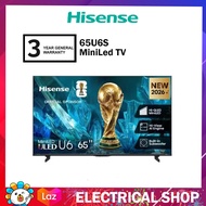 Hisense 55 / 65 / 75 / 85 U6Q 55U6Q / 75U6Q / 85U6Q / U6S 65U6S 4K ULED Mini-LED TV / Dolby Atmos Te
