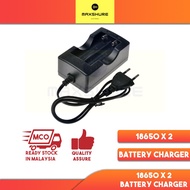 [MaxShure] Solid 18650 2 slots Charger with EU Standard Plug 18650 Li-Ion Battery Charger