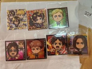 進擊的巨人 進巨 the last attack 餅貼 貼紙 attack on titan wafer stickers 威化餅咭 卡