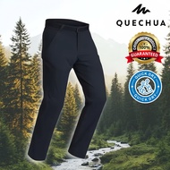 Men's Long Hiking Pants Model MH500 (Dark Navy Blue) QUECHUA