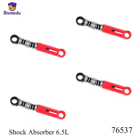 4pcs/8pcs MOC High-tech Parts Red Shock Arm Absorber Suspension Spring Building Blocks Compatible wi