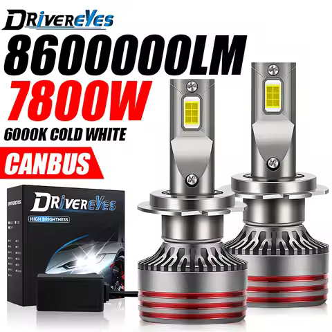 M8PRO 7800W 8600000LM H7 LED Car Headlights H4 Canbus H3 H1 H8 H11 9005 HB3 9006 HB4 9012 HIR2 H9 90