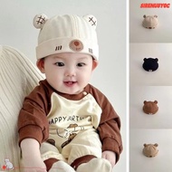 SIRENU8Y0C Baby Docker Cap, Bear Ear Cartoon Toddler Melon Hat, Fashion Adjustable Kids Beanie Cap S
