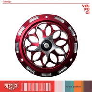 Cover Fan Spinner Fast Bike Red and Silver V1 for Vespa Matic Matik LX LXV S Sprint Primavera GTS GT