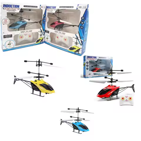 Luminous Toys Two Channel Remote Control Helicopter Induction Floating Aircraft Children's Electric 