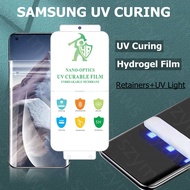 UV Optical Curing Screen Protector Film For Smsung Galaxy S23 S22 S21 S20 Ultra Plus Note 20 Ultra Note 10 Plus UV Hydrogel Full Coverage Film