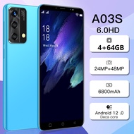 《A Brand New Phone》2023 New  Smartphone Global  A03s Version 5G Android 6.8inch HD Full Screen 16GB+1TB Mobile Phones Dual SIM Cards Cell Phone yuanjunad0:main