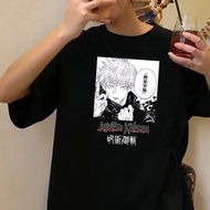 Yuji Itadori Jujutsu Kaisen เสื้อยืดสีขาวญี่ปุ่นเสื้อผ้าคู่รักสวยงามสำหรับผู้หญิง Ulzzang เสื้อทีเชิ