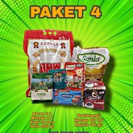 Paket 4 / Sembako /Beras/ Minyak/ Gula/ Royco /Kopi /Kecap/ Teh/ Paket