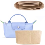 Sisipan Penyusun Beg Mini Felt untuk Longchamp Le Pliage Tote, Penyusun Beg Tangan Serasi dengan Beg