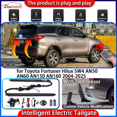Smart Powered Tailgate System for Toyota Fortuner Hilux SW4 AN50 AN60 AN150 AN160 2004-2025 Automati