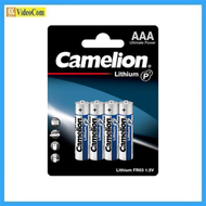 Camelion - AAA P7鋰鐵電池 (4粒,卡裝) FR03-BP4 原裝行貨 873999007233