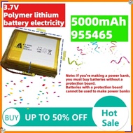 For Power Bank Bluetooth Speakers Tablet DVD battery 3.7V Lithium polymer 5000mAh 955465 Soft packag