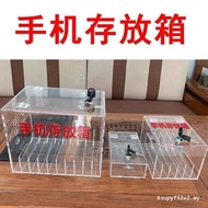 Lock Mobile Phone Box Transparent Acrylic Mobile Phone Storage Box Mobile Phone Storage Cabinet Fact
