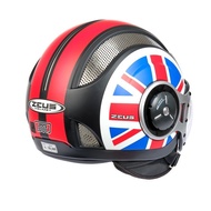TERBARU ZEUS ZS 218 MBLK SS8 DRED RETRO SINGLE VISOR