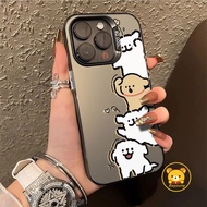 Line Dog Phone Case For OPPO Find X7 X6 X5 Pro A17 A17K A16K A16E A95 4G A83 A71 A39 A37 F11 Pro F1S