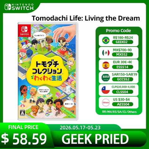 Nintendo Switch Game Deals - Tomodachi Life™ Living the Dream - Games Physical Card Support TV Table
