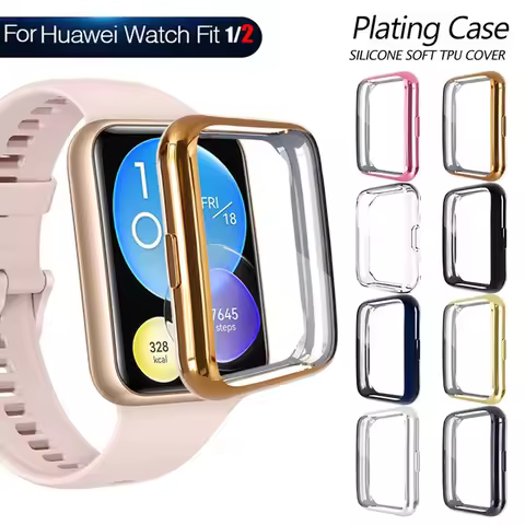 TPU Protector Case For Huawei Watch Fit 2 Case Plated All-Around Bumper Screen Cover Cases For Huawe
