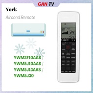York Inverter Air Conditioner Aircond Remote Control YWM3F10AAS YWM5J1OAAS-YWM5J13AAS YK006 GANTV