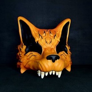 日本橙色狐狸面具