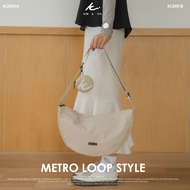 KIM&CO. ORIGINAL - METRO Loop(KCBT018) กระเป๋า Cross body สีดำ