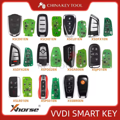 Xhorse Smart Key XSCD01EN XSCH01EN XSCL01EN XSDFX1EN XSDFX2EN XSFO02EN XSGA80EN XSJP01EN XSLR01EN XS