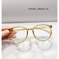 Anti-radiation Reading Glasses Plastic Oval Frame Plus +1.00 to +3.00 Unisex Cream LN346