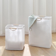 Household 75L Cotton Foldable Laundry Hamper Portable Fabric Dirty Clothes Basket Bin Organizer