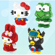 HC Mini blocks Cartoon Frog Auction Figures Anime Penguin Figure Toys Cute Kitty