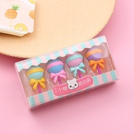 Gratis Ongkir - Penghapus Pensil Lucu Set 4Pcs / Penghapus Set Cute / Penghapus Model Ice Cream