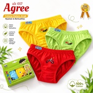 ( 3pc ) CD Agree AK 017 | Boys' Elastic Underwear | Agree Kids CD - Kshop