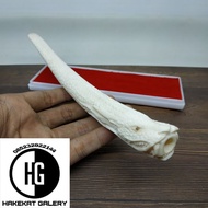 pipa rokok once tulang iga duyung ukir naga RD448