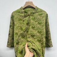 Áo Sơ Mi Lụa Tay Bảy Kiểu Mới Trung Quốc Cho Mẹ Áo Sơ Mi Cổ Truyền Trung Quốc Cho Người Lớn Tuổi Áo