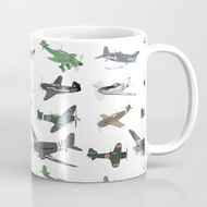 WW2 Airplane Coffee Mug helicopter free spoon
